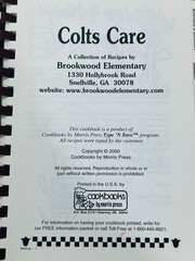 Spiral Bound Cookbook Colts Care Brookwood Elementary Snellville Georgia GA