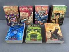 Harry Potter Paperback Boxset #1-7 by J. K. Rowling (2009, Hardcover) Complete