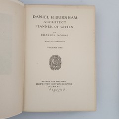 Daniel H. Burnham Architect Planner of Cities Charles Moore 1921 Two Volume Set