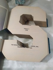 Decor MSU Mich State Univ Cut Letters Readers Digest Condensed Books Dorm Grad