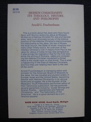 Hebrew Christianity Fruchtenbaum, Arnold G.