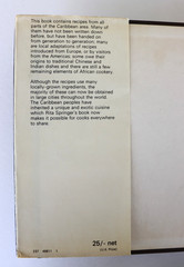 1968 VINTAGE Evans First Edition CARIBBEAN COOKBOOK by RITA G. SPRINGER