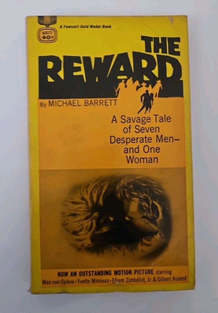 The Reward Michael Barrett 1956 Vintage Fiction Fawcett Gold Medal Paperback