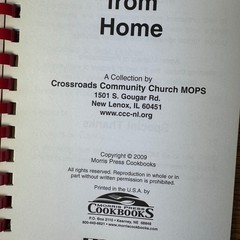 Recipes from Home Crossroads Community Church MOPS Cookbook 2009 Morris Press