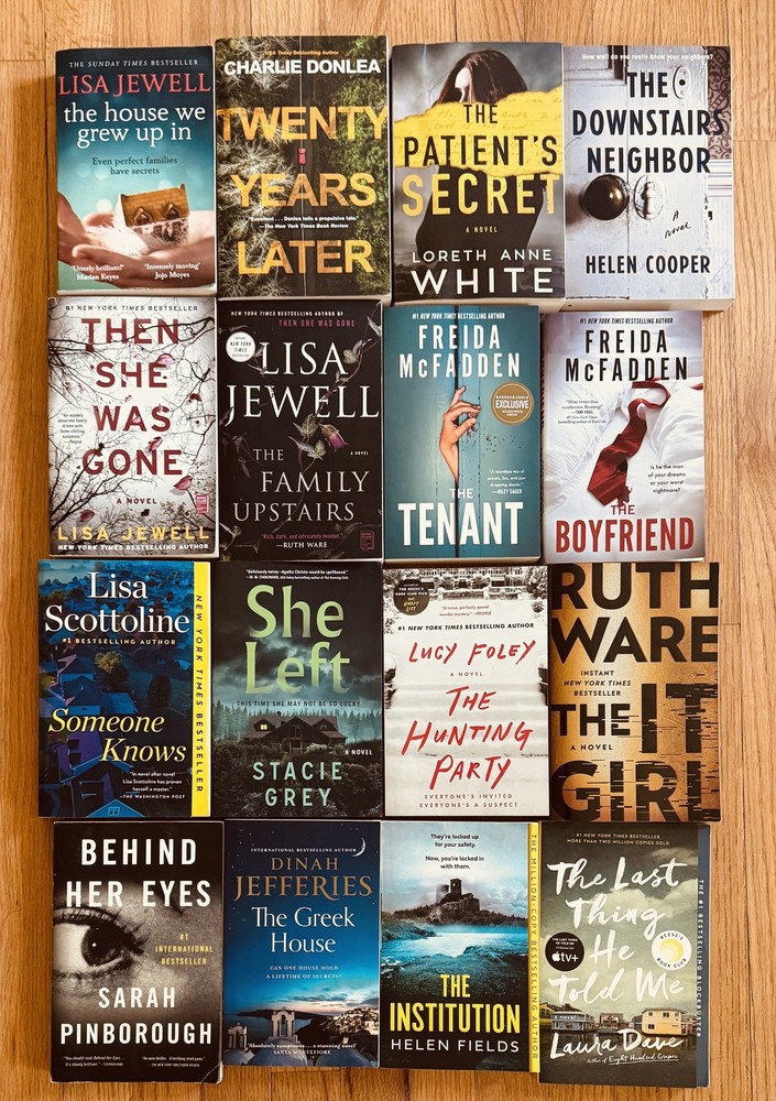 Lot 16 PSYCHOLOGICAL THRILLERS Freida McFadden Lisa Jewell Lucy Foley