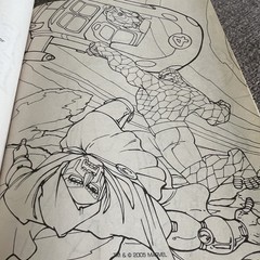Jumbo Coloring Book Marvel Fantastic Four 2005 400 Pages Activity VTG