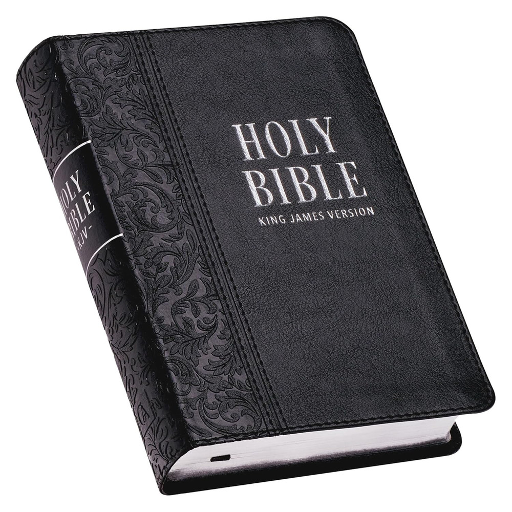 KJV Holy Bible, Compact Large Print Faux Leather Red Letter Edition – Ribbon Mar