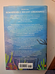 REMARKABLY BRIGHT CREATURES By SHELBY VAN PELT 1ST EDITION VERY GOOD CONDITION