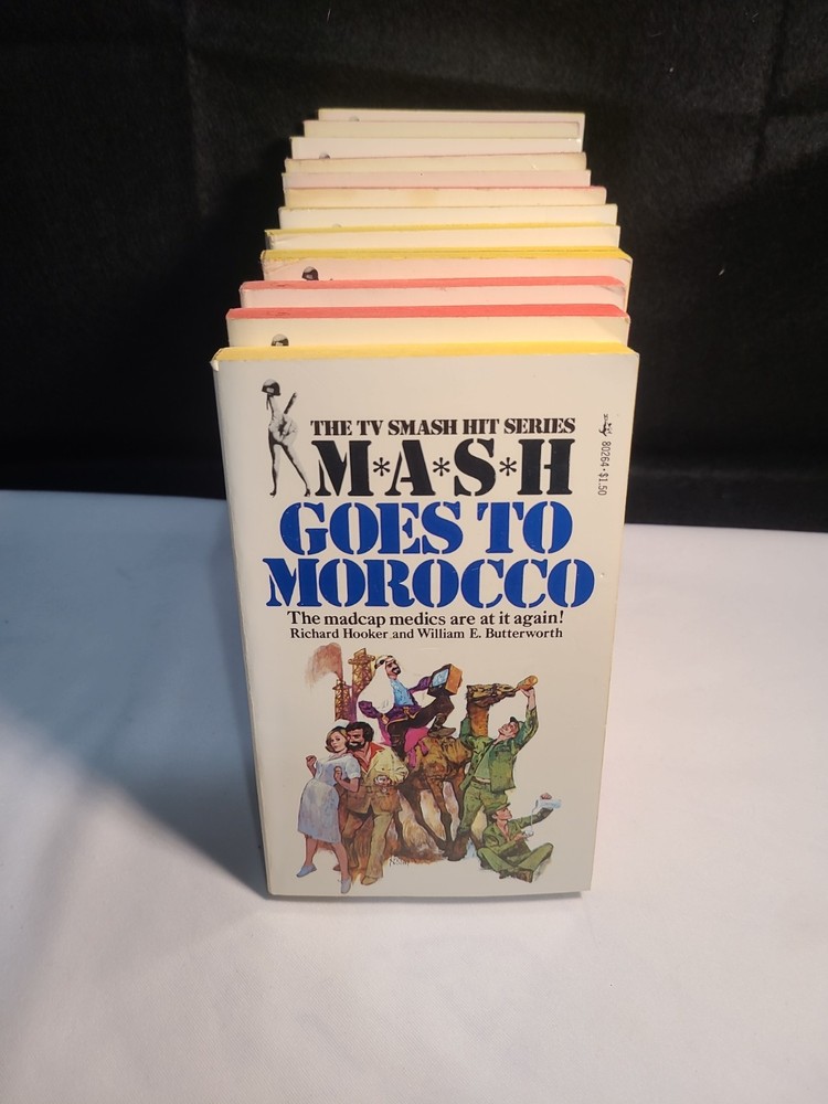 12x 1970s MASH Goes To Paperback Books Miami Paris Vienna Paris London ++ Hooker