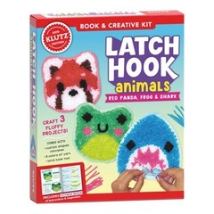 Latch Hook Animals: Red Panda, Frog & Shark (Mixed Media Product)