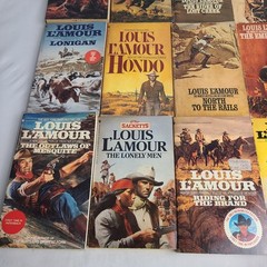 18 Piece Lot Of Louis L’amour Western Trade Paperback Books Titles As Shown