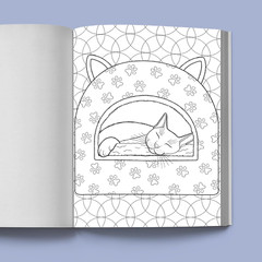 Stress Relief Cat Coloring Book: Calming and Adorable Designs for Adults