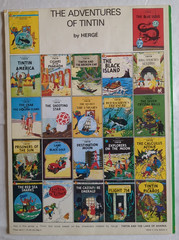 Adventures of Tintin Herge 4 Book – Moon, Black Island, America & Tibet 1968