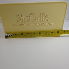 McCall’s Cookbook Collection Holder 1970’s Plastic 9 1/2” X 5 1/4” Stand Only