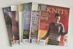 Lot 6 INTERWEAVE KNITS Knitting Books Magazine Assorted Issues 2002 2003 2004
