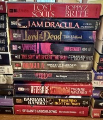VAMPIRE Dracula PAPERBACK Book LOT Horror PN ELROD Les Daniels DAN SIMMONS++