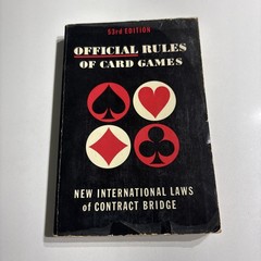 1963 Official Rules Of Card Games 53rd Edition Paperback Poker Bridge Canasta