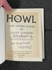 SGND ALLEN GINSBERG HOWL and other Poems 1996 Counter Culture City Lights Poetry