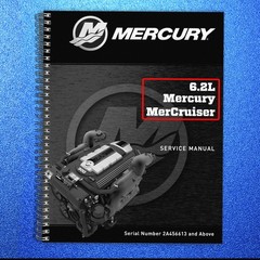 MERCURY 6.2L MERCRUISER SERVICE MANUAL – STEEL WIRE CLOSURE – STRONG COVERS