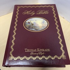 Thomas Kinkade Holy Bible Lighting the Way Home Family Marriage NKJV Red Letter