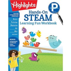 Kindergarten Hands-On STEAM Learning Fun Workbook (Highlights Learni – VERY GOOD