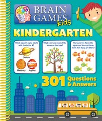 Brain Games Kids: Kindergarten Activity Workbook – PI Kids – Spiral-bound – GOOD