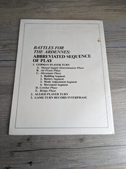 Battles for the Ardennes Replacement Rules of Play & Campaign Rules SPI 1978