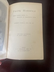 Frank Hardinge – Gordon Stables – First U.S. Edition – A.I. Bradley, 1900 – Red