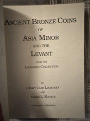 Ancient Bronze Coins of Asia Minor & the Levant from Lindgren Collection 1985