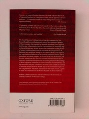 Constitution of the Roman Republic by Andrew Lintott (2003, Uk-Trade Paper)
