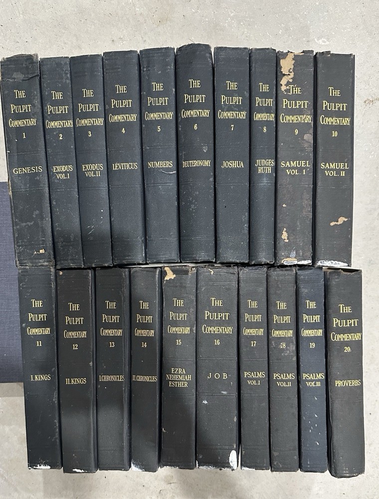 Set of The Pulpit Commentary Spence Exell Volumes 1-20 Vintage