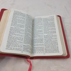 Vintage Pocket Size Oxford KJV TEXT BIBLE 01153x Red Leather Gilt Box