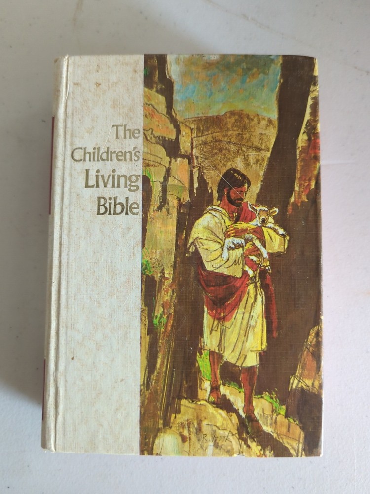 The Children’s Living Bible, Paraphrased 1975 Hardcover VTG Tyndale illustrated