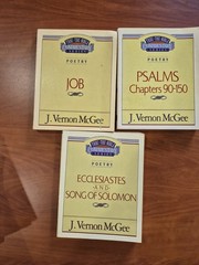 J Vernon McGee Thru The Bible Commentary Series Lot Of 11 Assorted Volumes