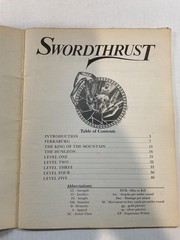Role Aids Swordthrust RPG Module Adventure 3-6 Players Levels 3-7 0-912771-14-3