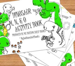 DIGITAL’26 Merrick M N O Child Dinosaur ACTIVITY color BOOK *PRINT REQ’D* 18pgs