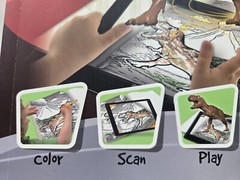 Dinosaur World AR Interactive 4D Coloring Book Augmented Reality Pukka 8421-FUN