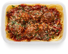 , Spaghetti, Beef Meatballs & Marinara Sauce, Single Serve Meal, 14 Oz