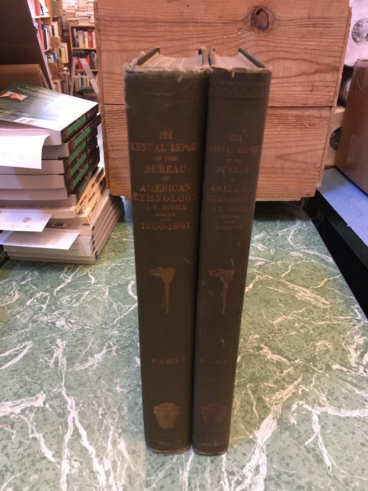 BUREAU OF AMERICAN ETHNOLOGY 22nd Annual Report 1900-01 2 Vol HB Smithsonian