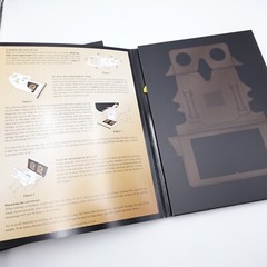 Queen in 3-D by Brian May Stereoscopic Viewer Owl & Hardcover Book Slipcased Set