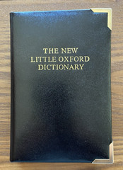 The New Little Oxford Dictionary Real Leather Made in England 1989