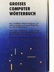 Grosses Computer Wörterbuch [Gebundene Ausgabe] B., Reichelmeier und S. Adler:
