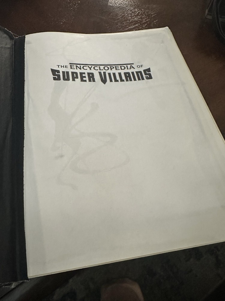 The Encyclopedia Of Super Villains 1987 HC First Ed. 1st Printing by Jeff Rovin