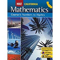 Holt Mathematics California: Student Edition Course 1 2008 – Hardcover – GOOD