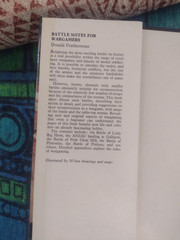 Battle Notes for Wargamers Donald F. Featherstone hardback dustjacket