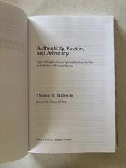 Authenticity, Passion, Advocacy Malewitz 2020 Spirituality Thomas Merton Wipf