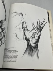 Vintage Drawing Dynamic Hands Burne Hogarth Hardcover Orange 1st 1977 DJ