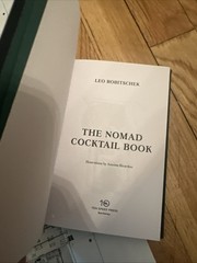 The Nomad Cookbook /D.Humm and W.Guidara +cocktail Book /map/ Author Signed Mint