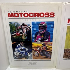 American Motocross Illustrated Simon Cudby Hardcover Fox Racing + Volume 2