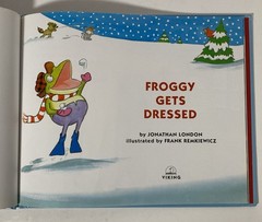 Lot of 7 Froggy books by Jonathan London & Frank Remkiewicz Hardcover EX-LIBRARY